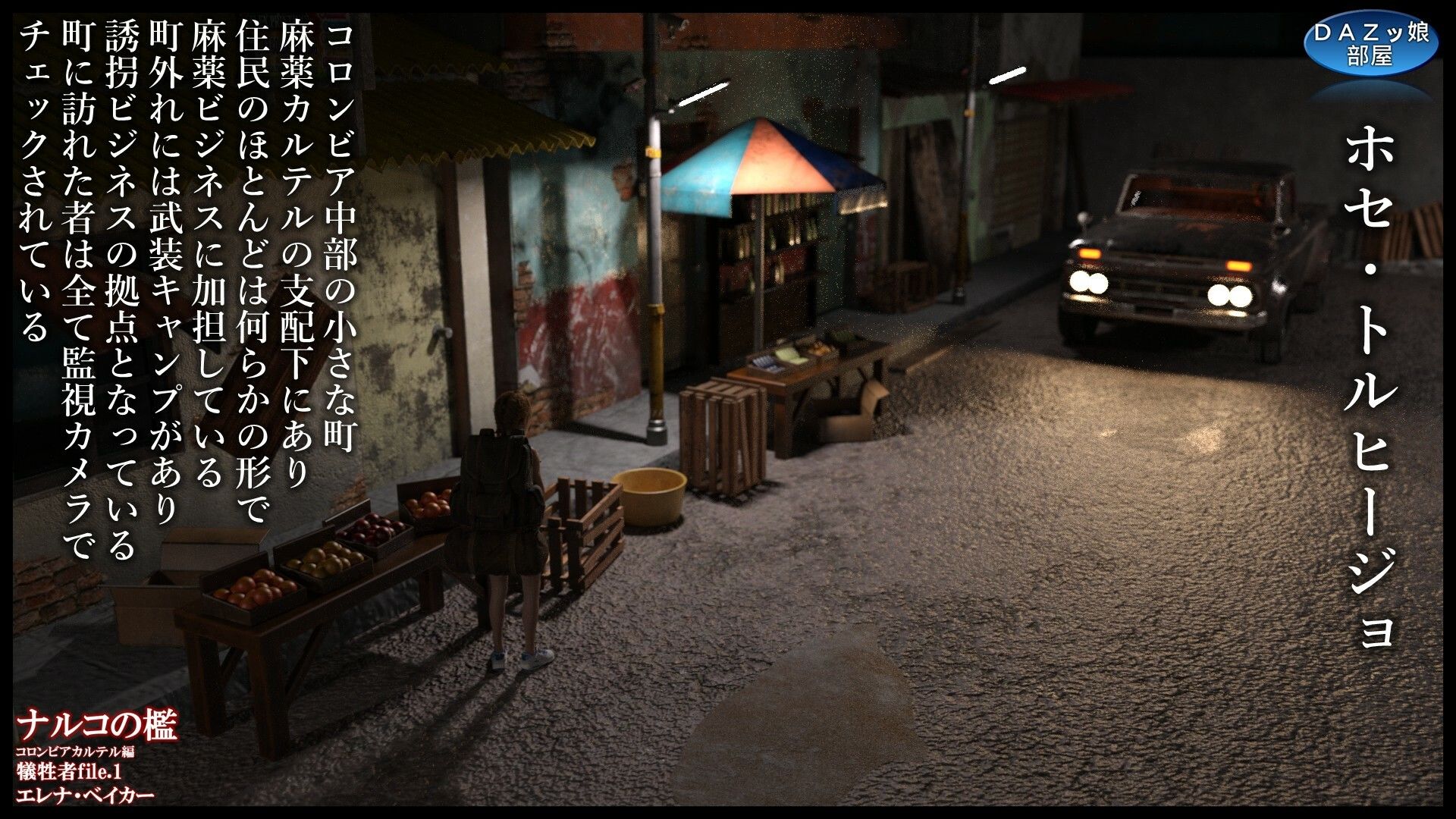 サンプル画像3:ナルコの檻コロンビアカルテル編 犠牲者file.1 エレナ・ベイカー前編(ダズ娘の部屋) [d_538469]