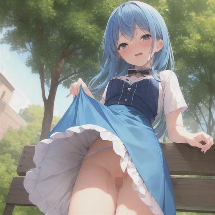 スカートの中、見せてもらってイイですか? 青髪ちゃん編の画像4