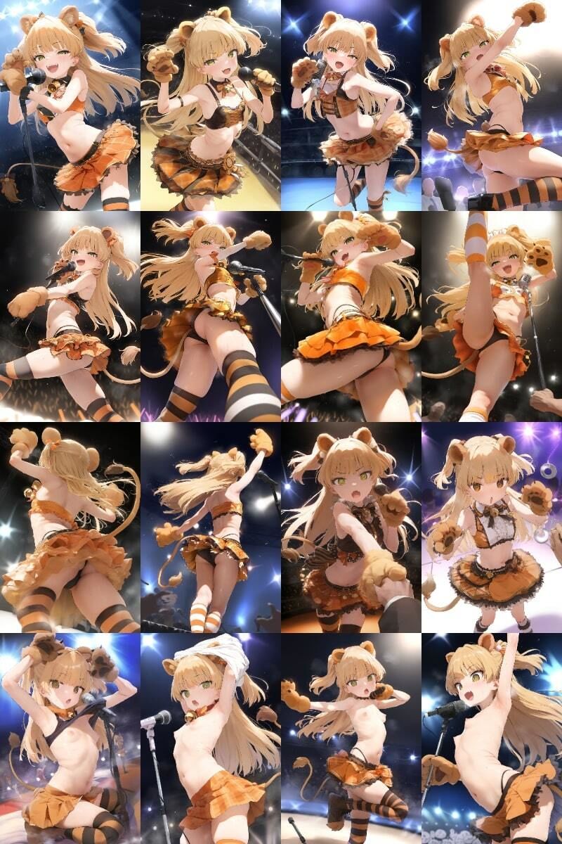【500枚】催●＆解除〜ステージで放尿裸踊りライブ→催●解除でアイドル生命終了〜城ヶ崎莉嘉
