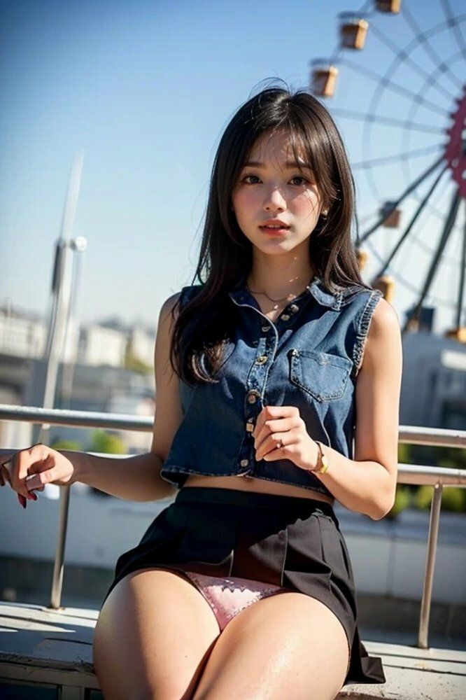 女子大生観覧車のあるデートスポットパンチラ画像集のサンプル画像 6