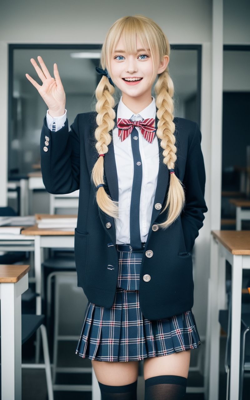 AI美女写真集┃制服の美女乙女2のサンプル画像 6