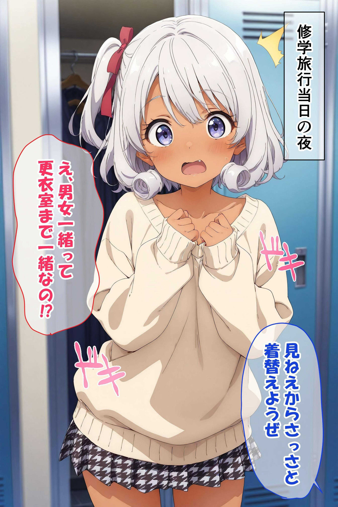 修学旅行の温泉先が男女混合だったので同級生たちを犯してみました!の画像6