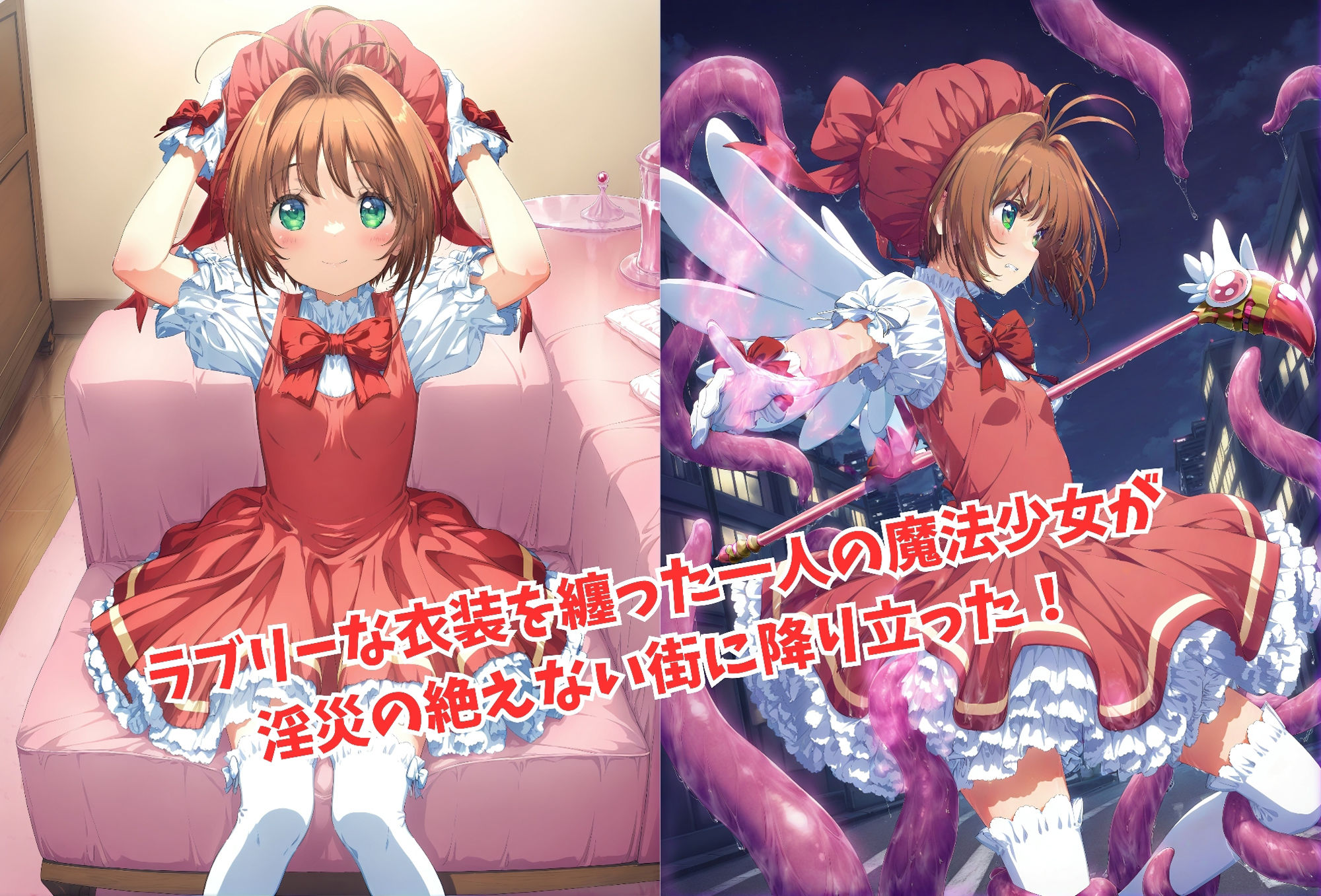 サンプル画像1:がんばれ！さくらちゃん☆(絵心あいのAI生成アトリエ) [d_541141]