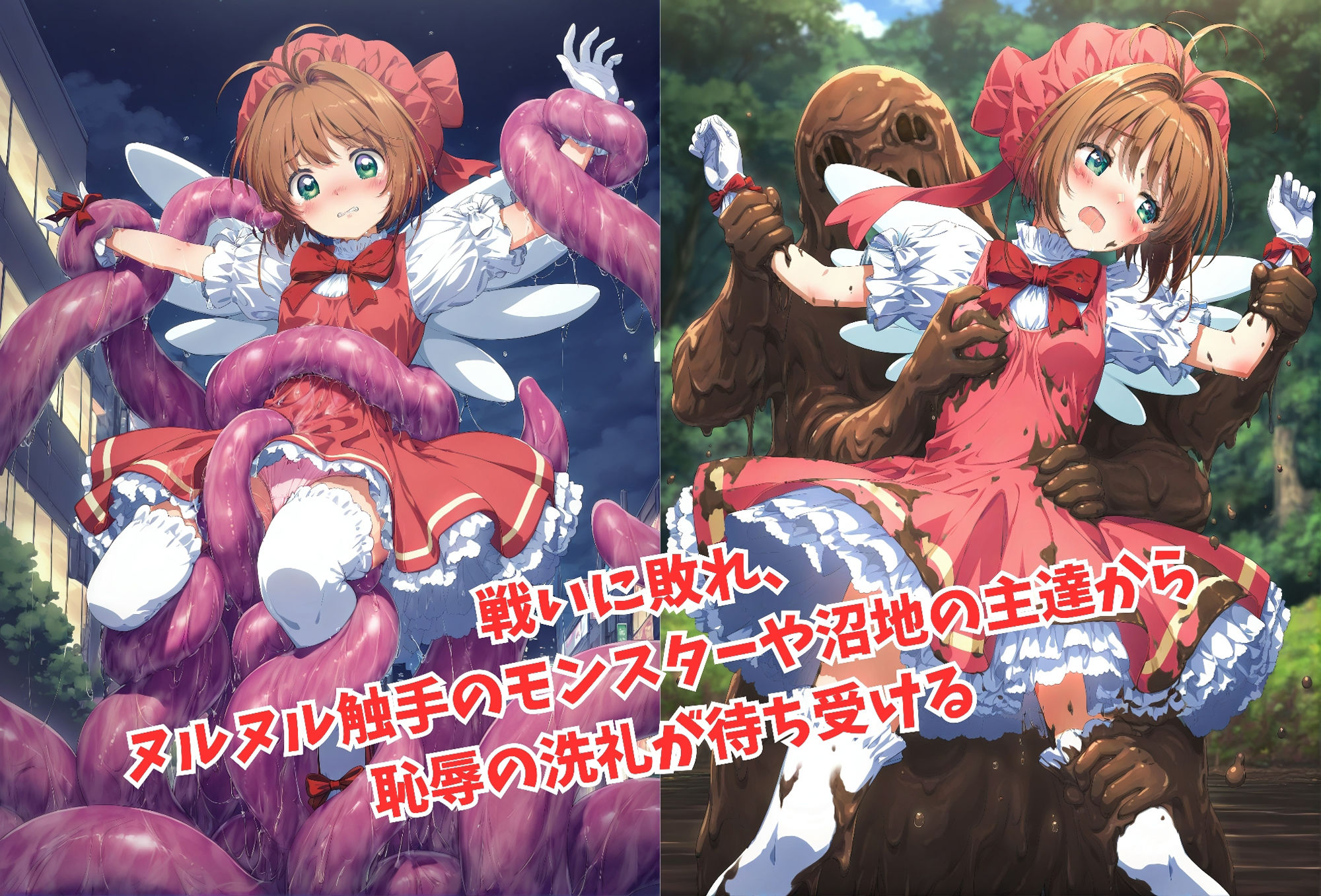 サンプル画像2:がんばれ！さくらちゃん☆(絵心あいのAI生成アトリエ) [d_541141]