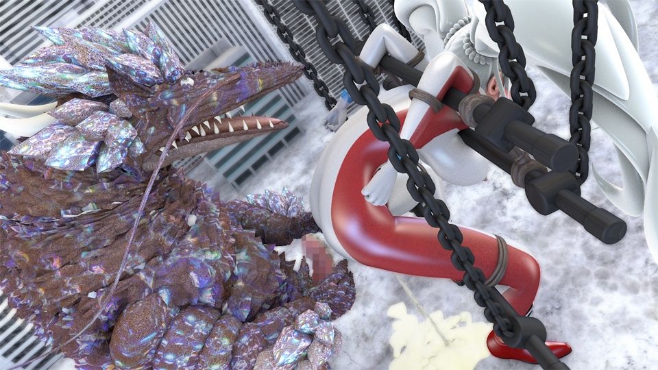 サンプル画像3:光の女神メロディナVS六大異種(四次元少女ネオス) [d_541460]