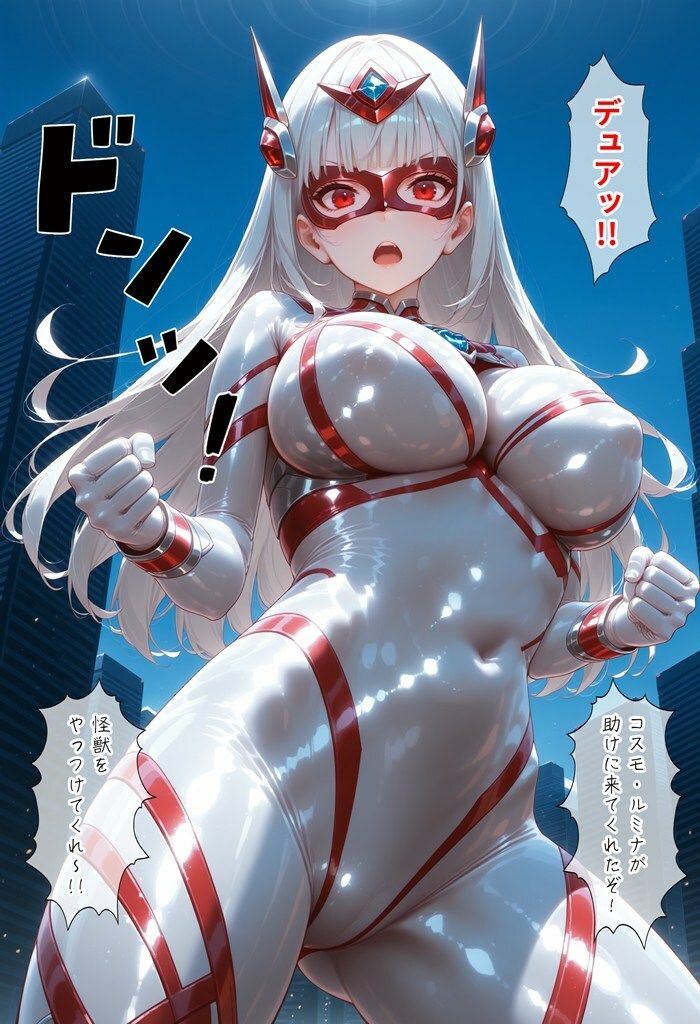 サンプル画像3:光輝戦士コスモ・ルミナ(AI魔法少女) [d_541464]