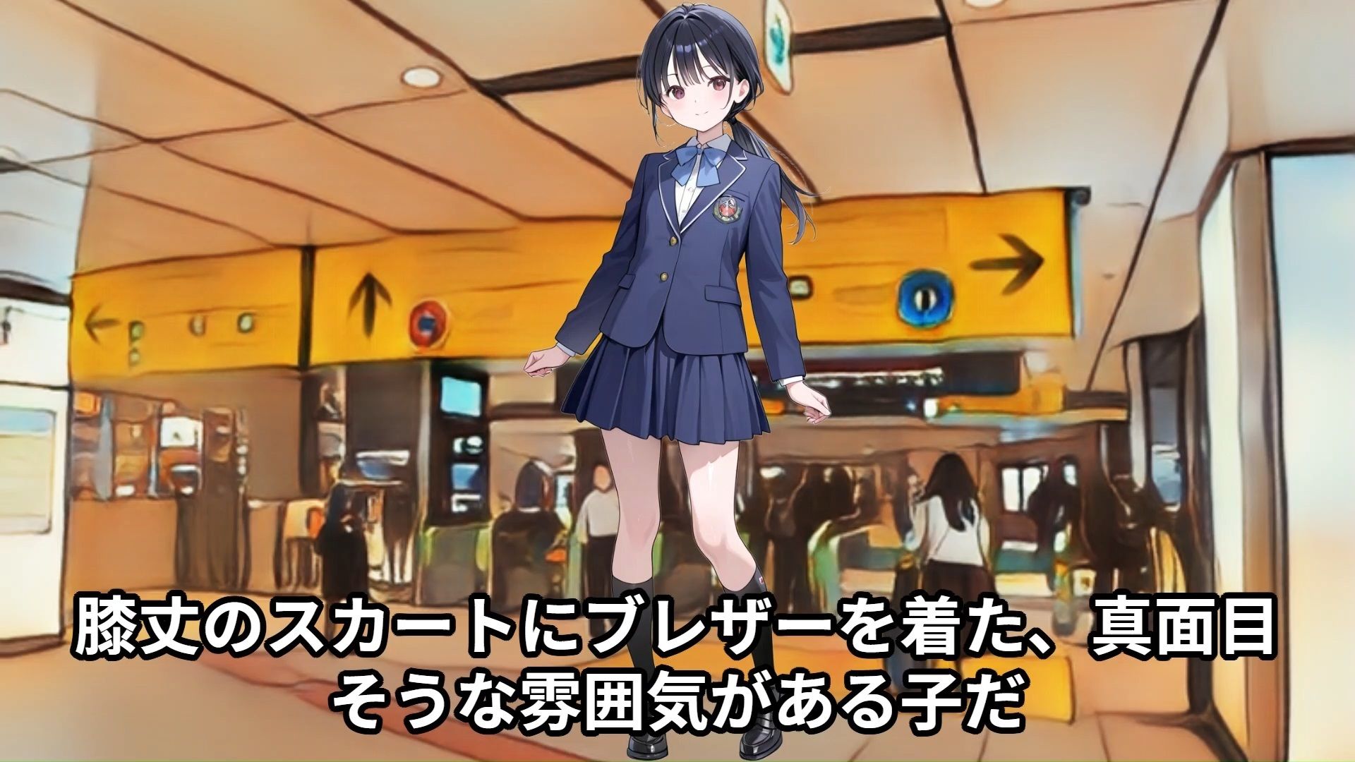 サンプル画像1:【少女痴●体験告白】穢れを知らない新入生の女子校生を通学初日の満員電車で蹂躙した話（前編）(少女痴●体験告白) [d_541859]