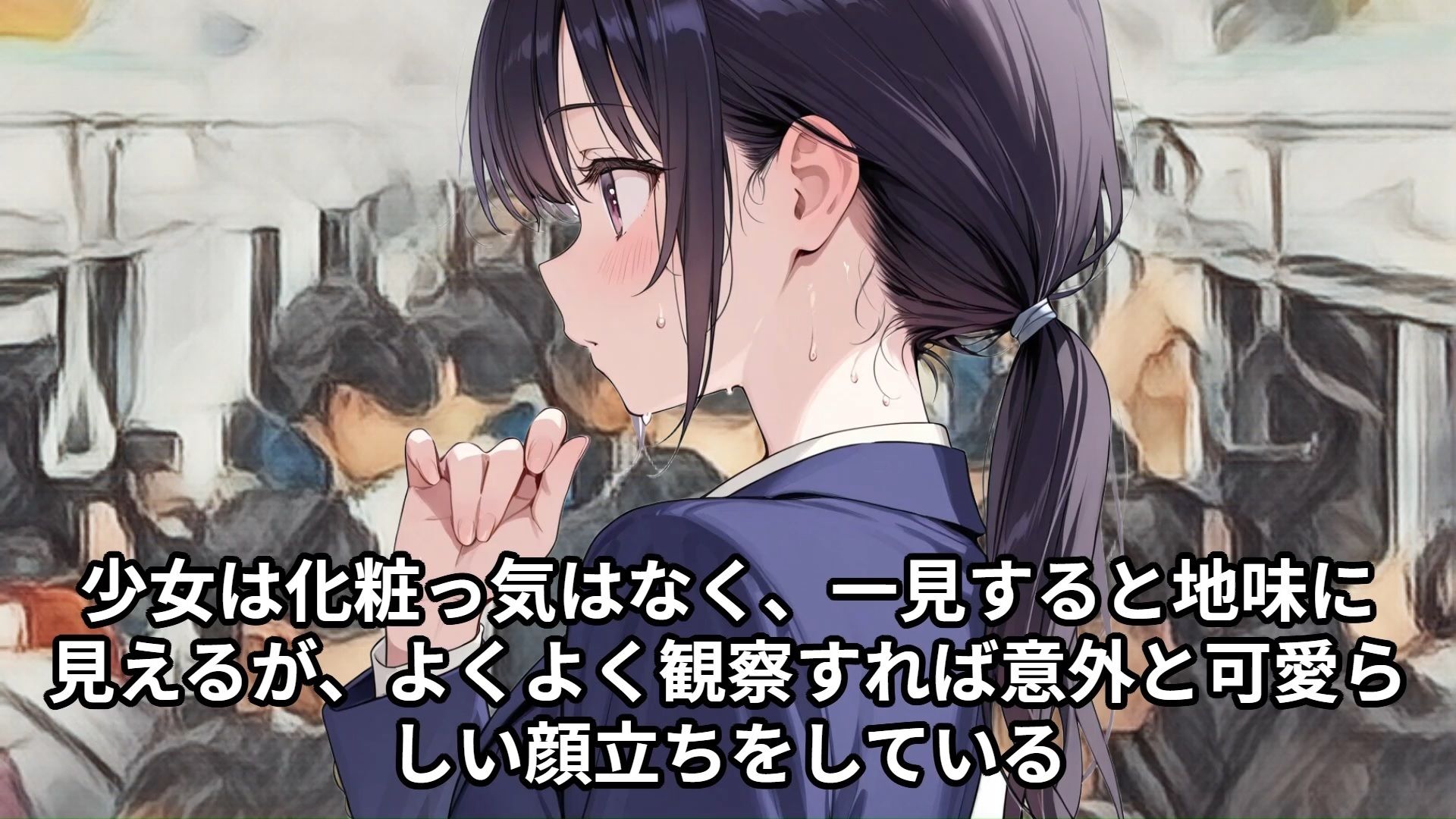 サンプル画像2:【少女痴●体験告白】穢れを知らない新入生の女子校生を通学初日の満員電車で蹂躙した話（前編）(少女痴●体験告白) [d_541859]