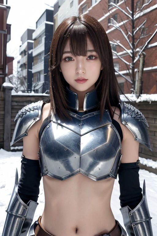 AI美女写真集「雪の中の騎士女子」Vol.2のサンプル画像 6