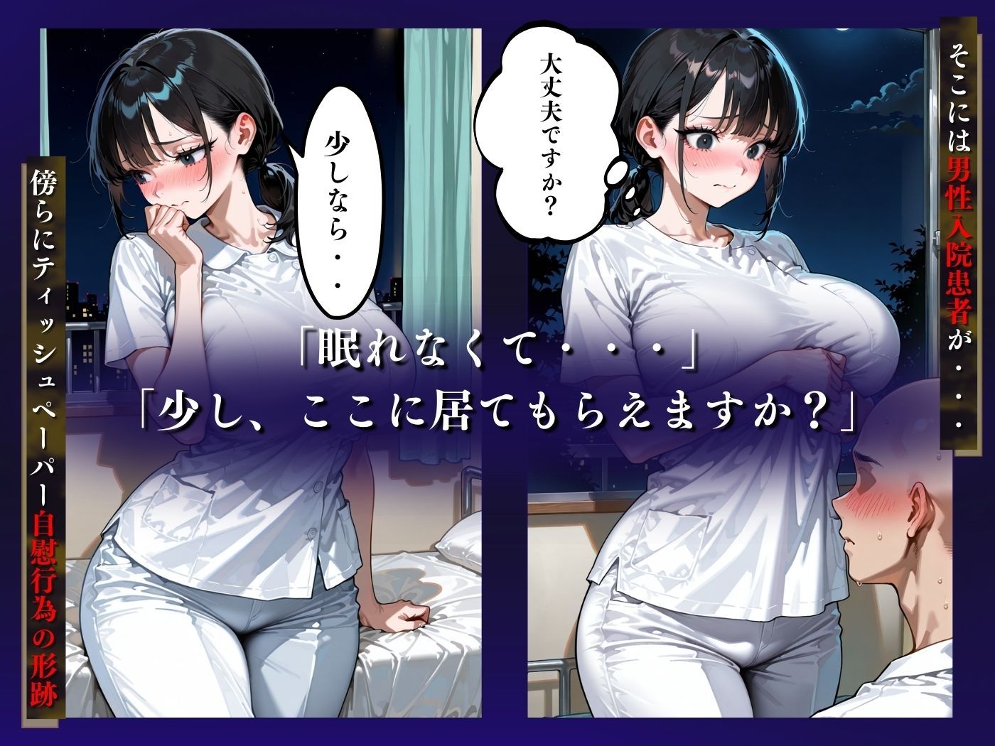 看護師深夜の素股のサンプル画像 6