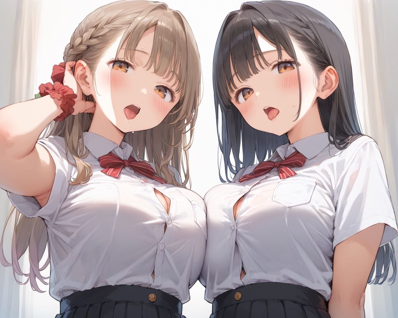 巨乳女子校生たちを孕ませ放題！のサンプル画像 6