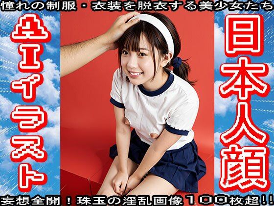エッチなAIイラスト:日本人顔（アイドル顔）のサンプル画像 6