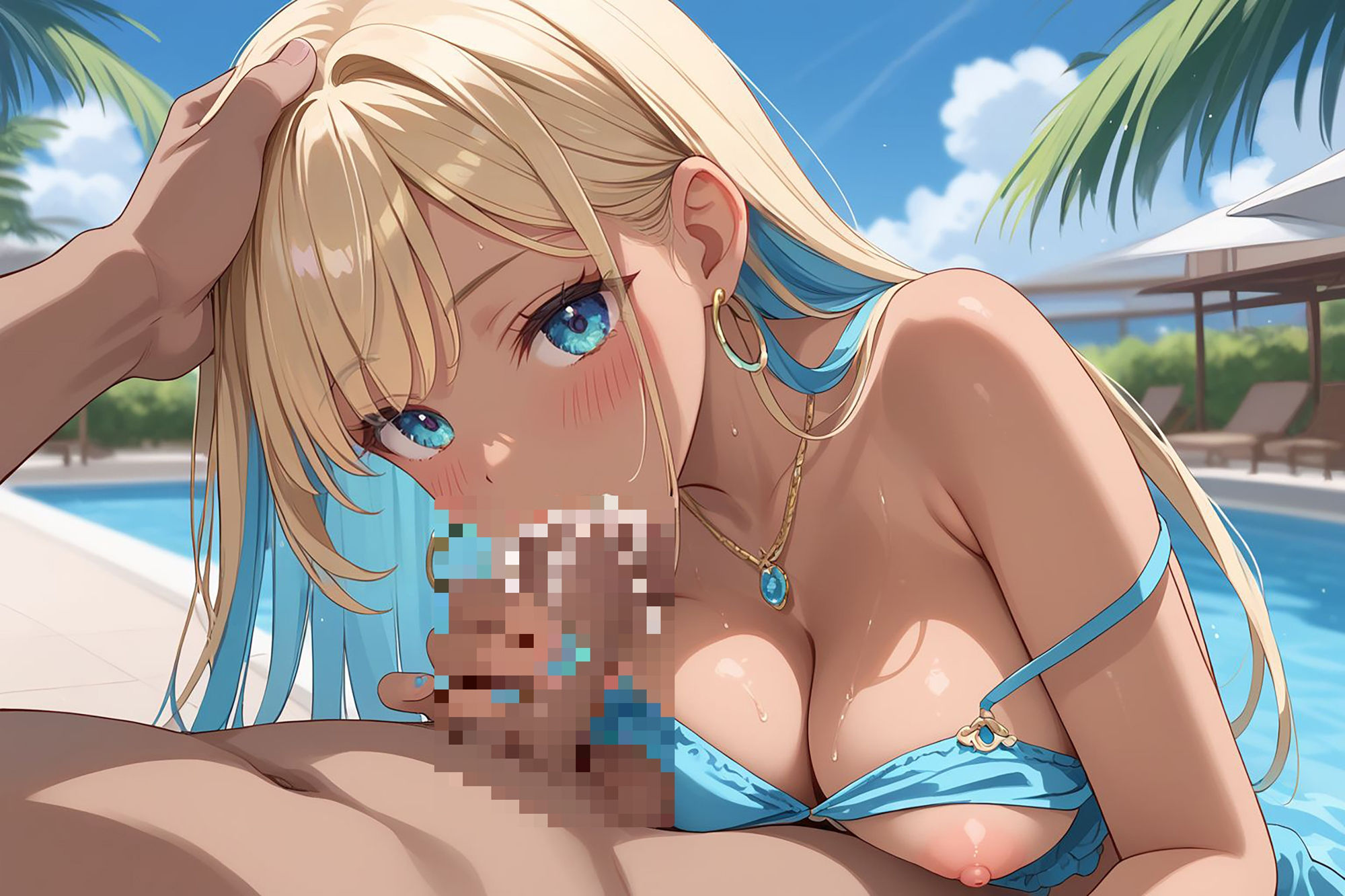 奉仕学園No.9〜学園の可愛いギャルとヤリまくり生活！！〜黒ギャルビキニ編vol.1〜 【CG500枚】のサンプル画像 6