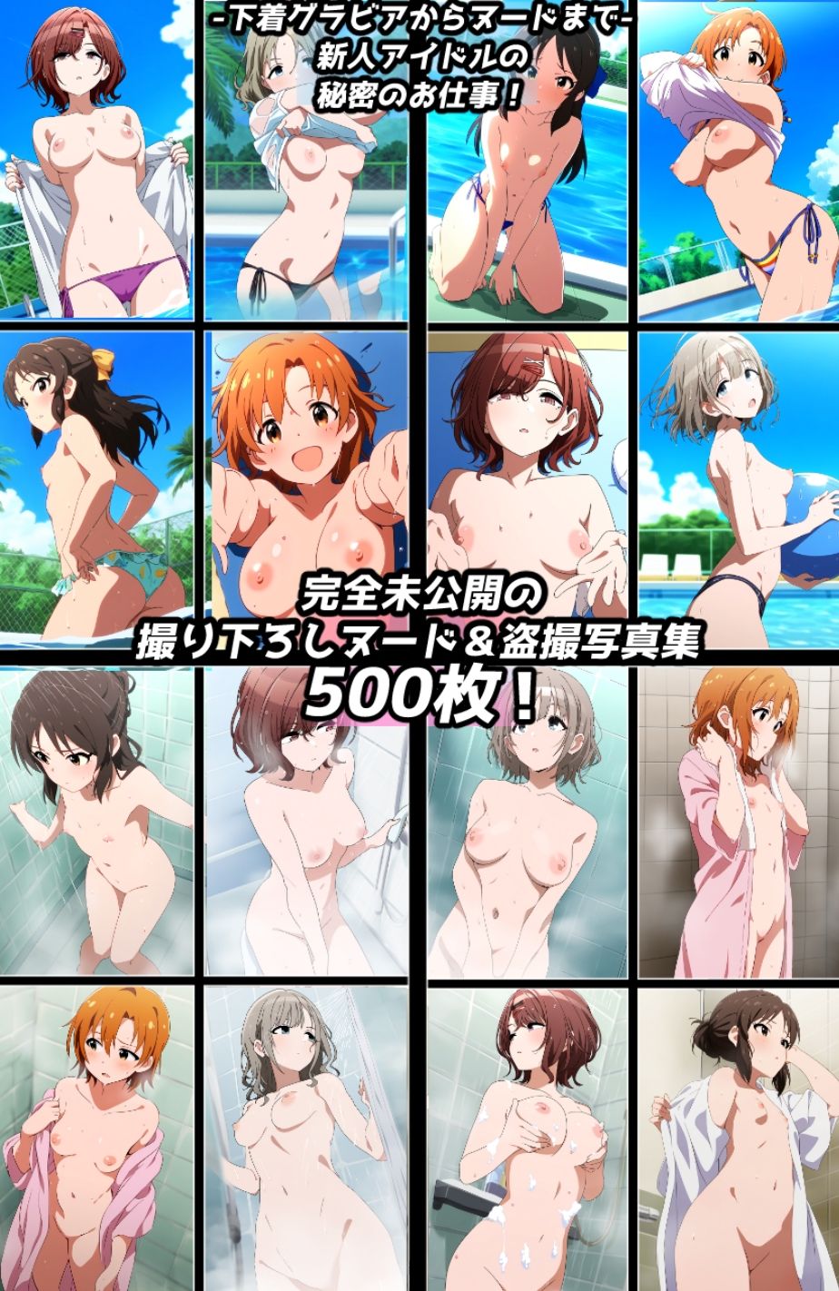 サンプル画像3:濡れ透け＆盗撮フェチ特化 2010年代アニメ作画特集 アイドルたちのプール撮影会/シャワー盗撮 その6 -500枚を撮影-(青山堂) [d_545723]