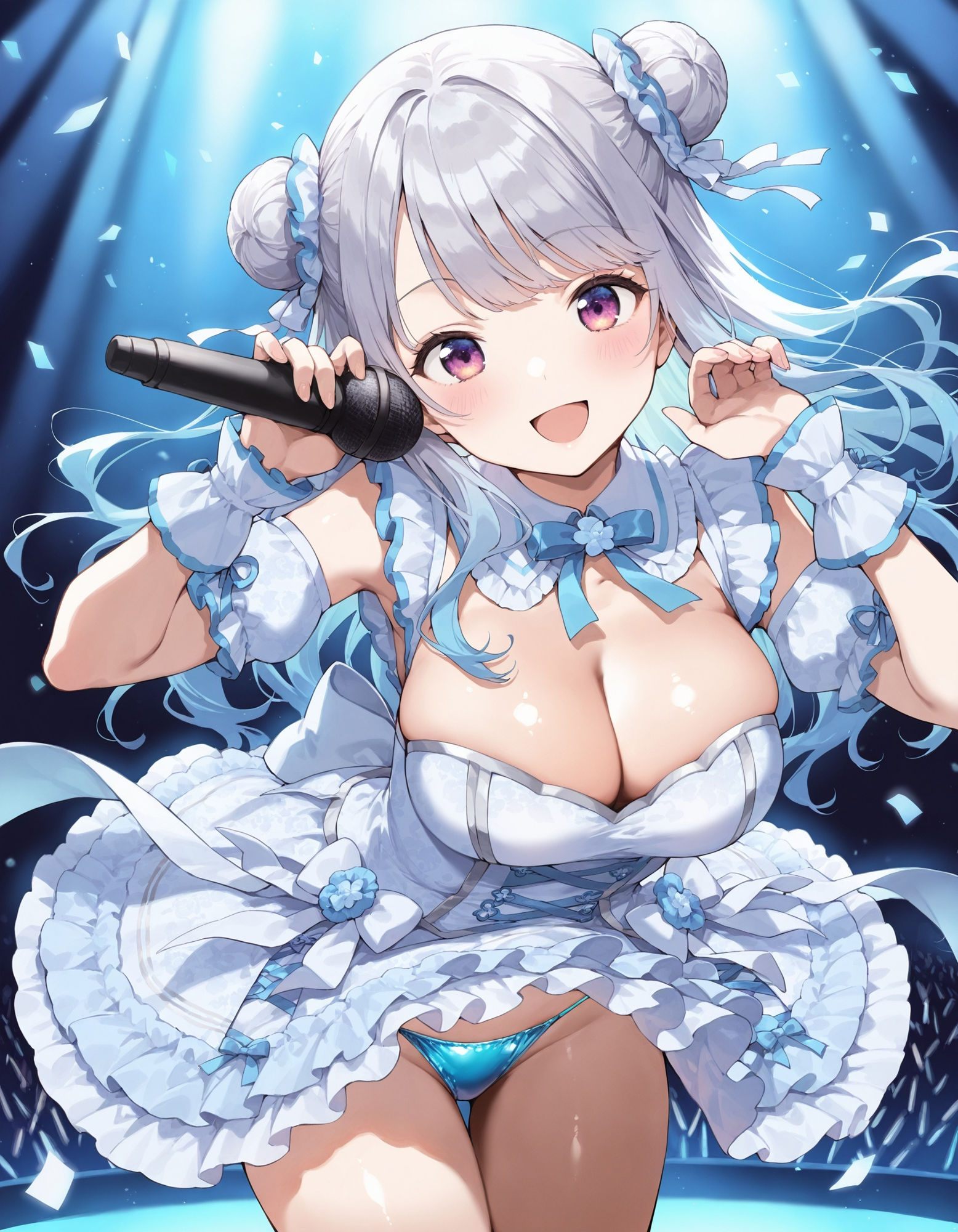 アイドルの前かがみパンチラのサンプル画像 6
