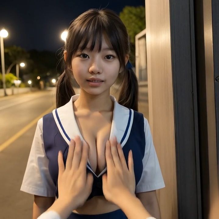 お姉さんのおっぱい揉ませてください AI乳揉み動画集 JK編の画像9