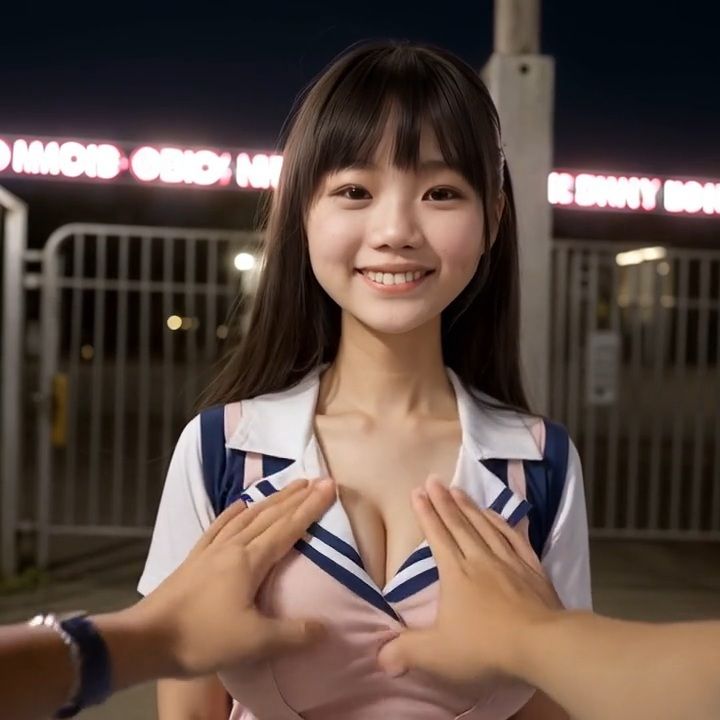 お姉さんのおっぱい揉ませてください AI乳揉み動画集 JK編の画像10