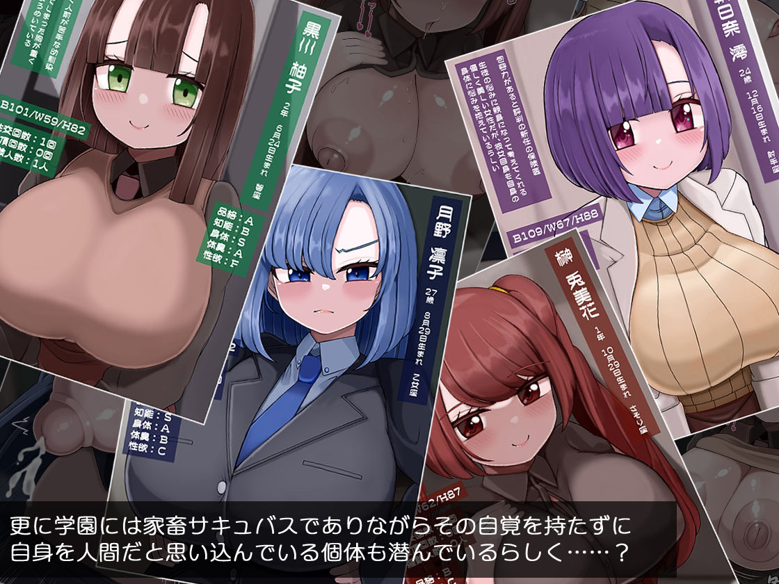 サンプル画像4:性処理専用家畜サキュバスのいる学園肉便器性活(more green) [d_548532]