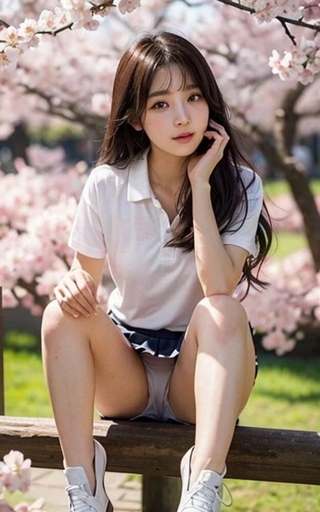 女子大生お花見パンチラ画像集のサンプル画像 6