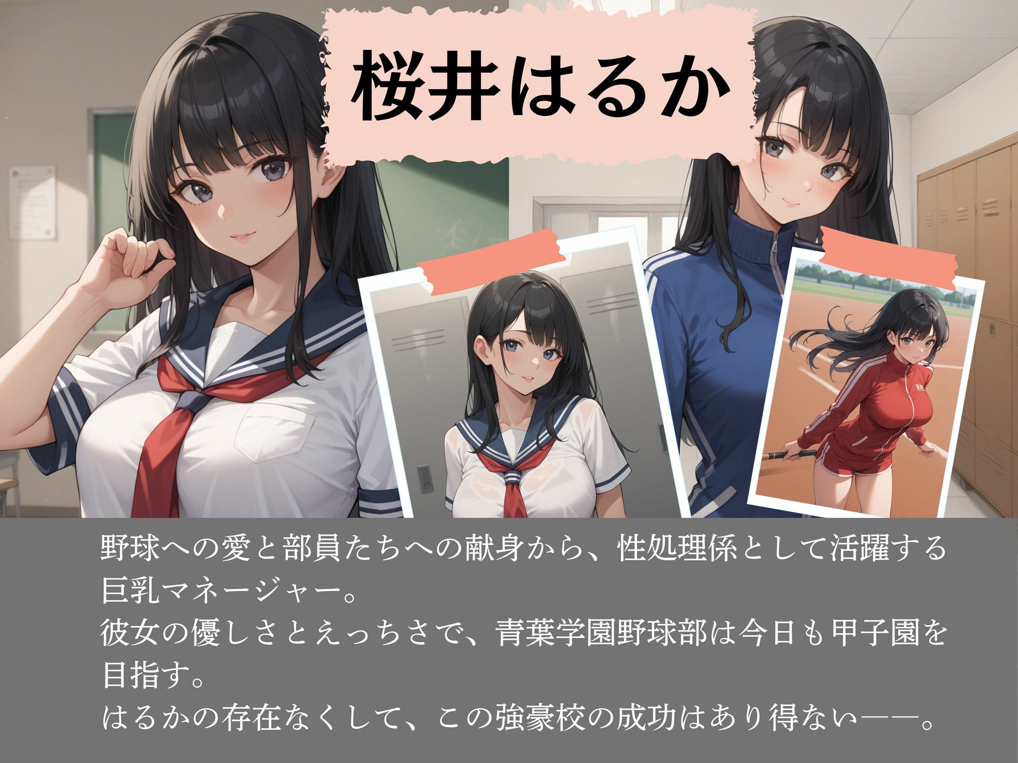 巨乳マネージャーは強豪野球部の性処理係の画像1