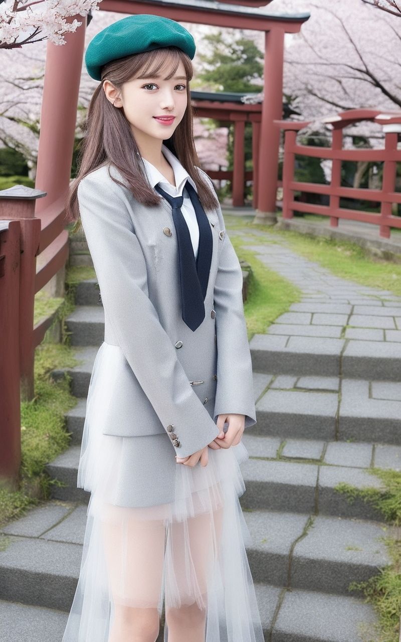 AI美女写真集┃スカートがスケスケな乙女の画像9