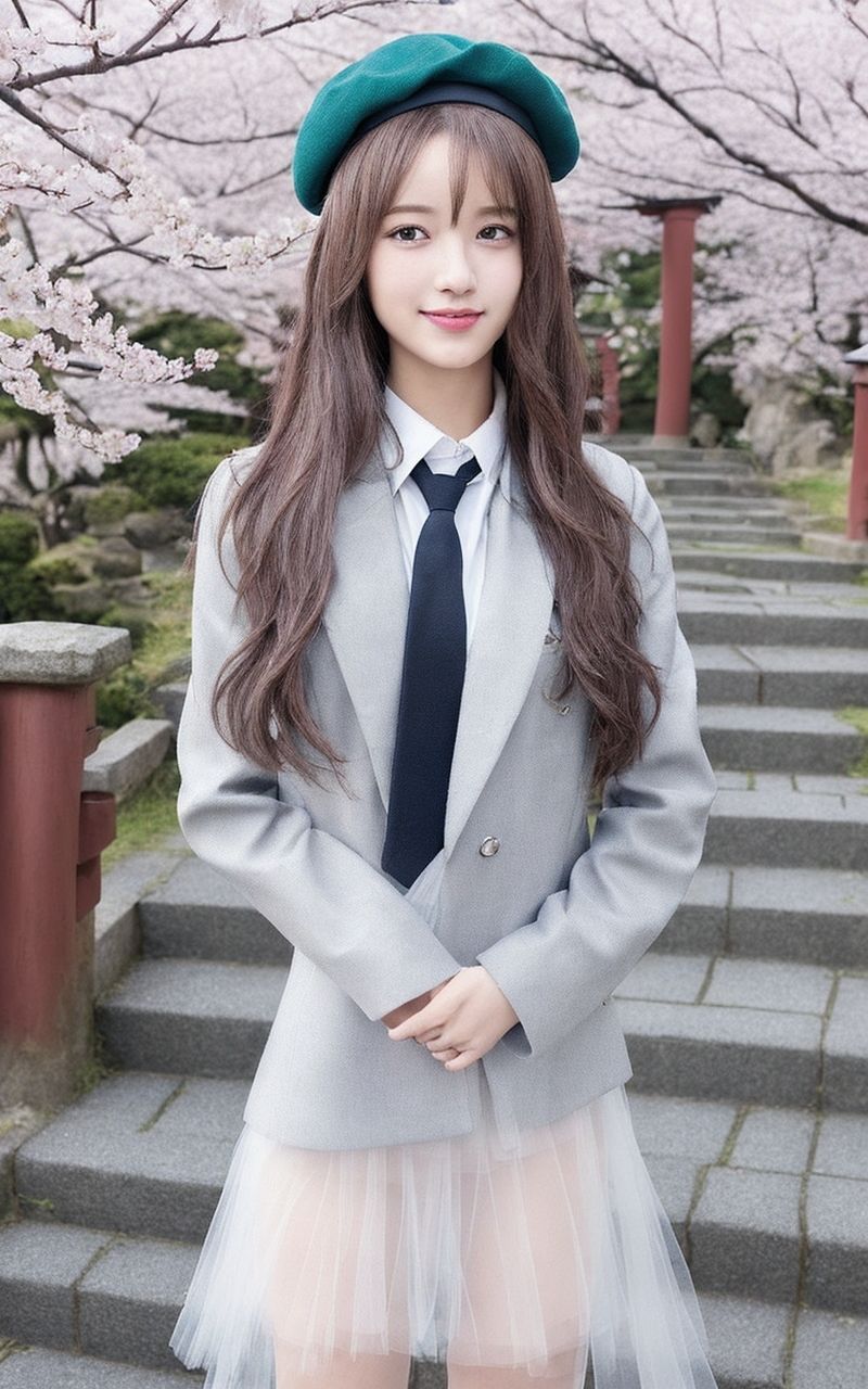 AI美女写真集┃スカートがスケスケな乙女の画像10