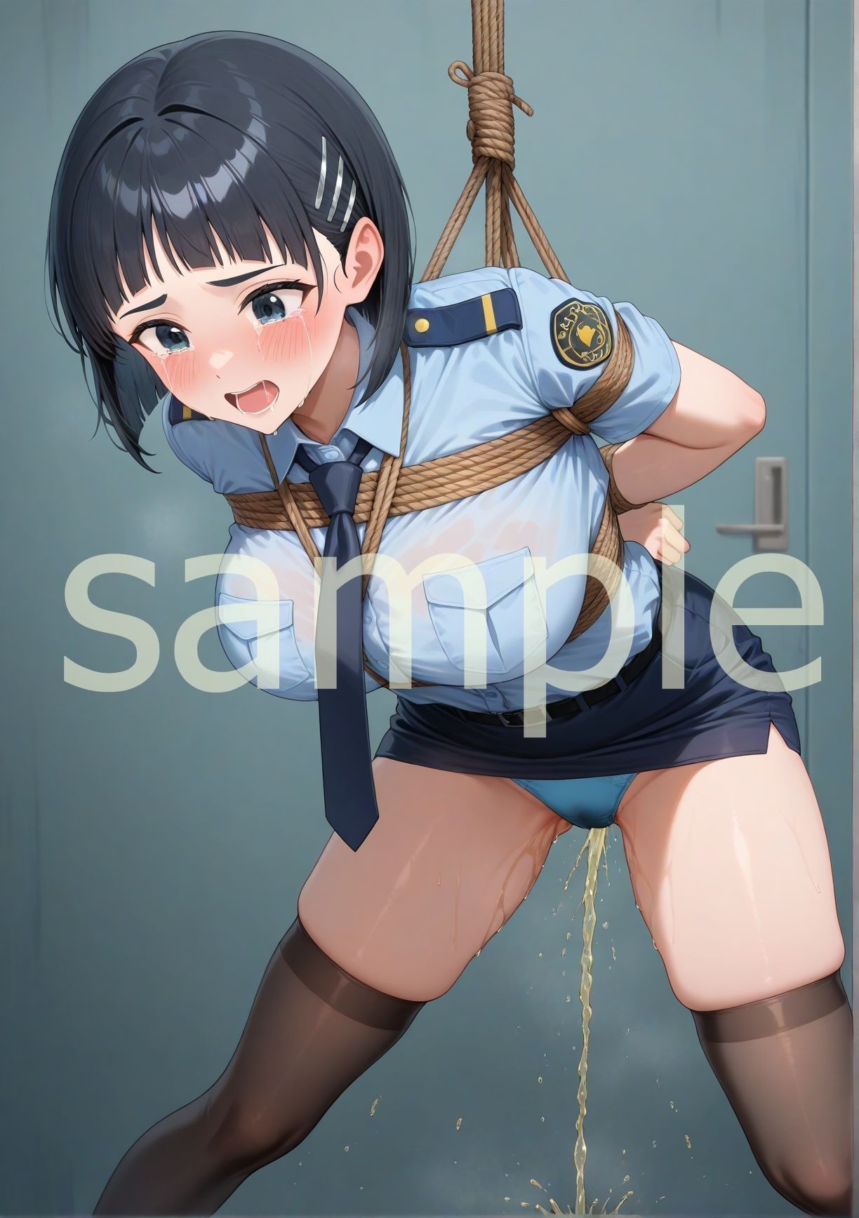 エロすぎ注意【拘束・お漏らし作品集】桐〇谷直葉編の画像1
