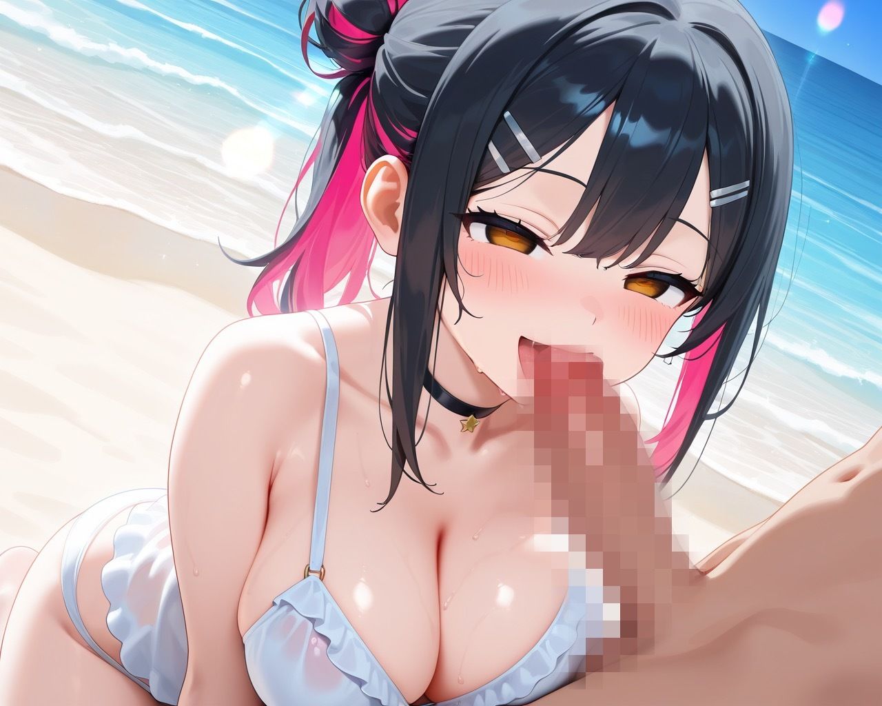 種付け専用リゾートで爆乳ビッチに大量ぶっかけのサンプル画像 6