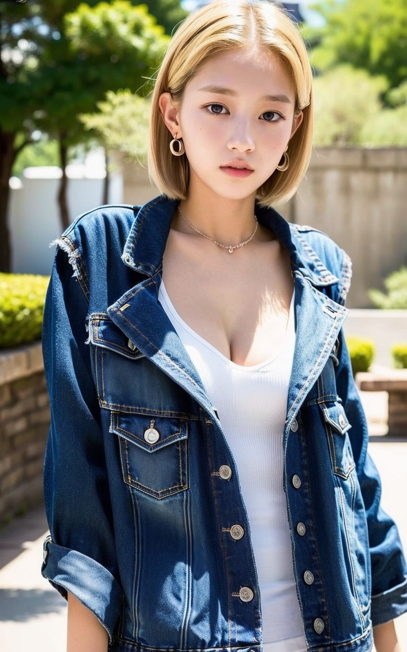AI美女写真集┃金髪ショート美人の画像5