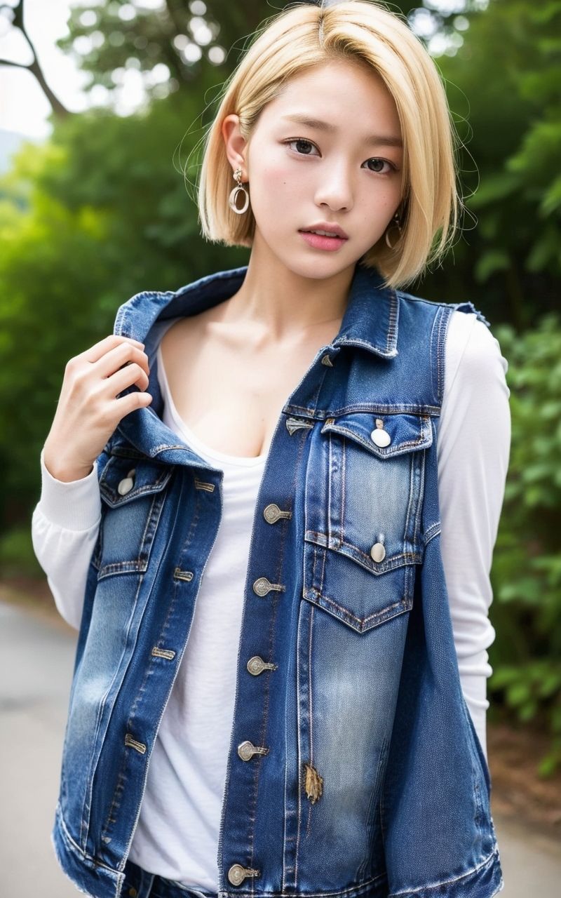 AI美女写真集┃金髪ショート美人の画像7