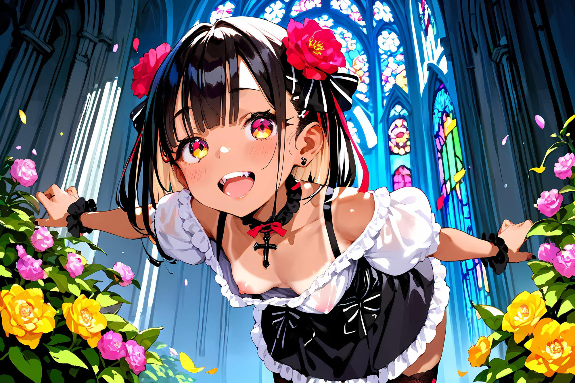 無邪気なゴスロリ少女をハメたおす!褐色少女もーどの画像2