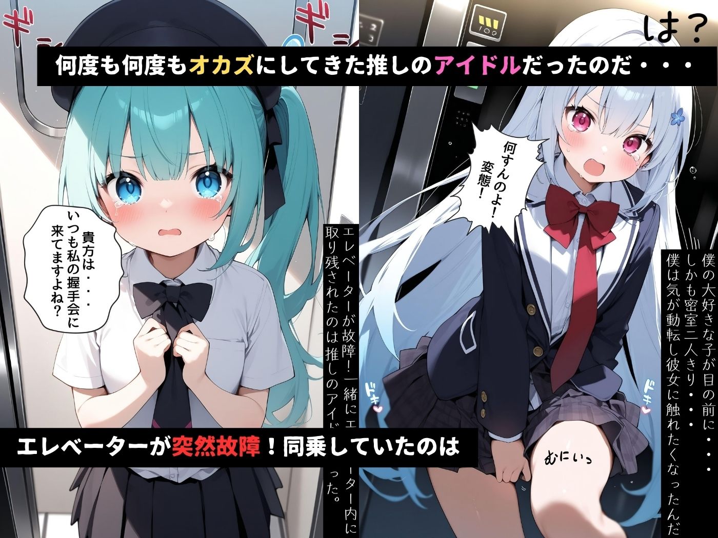 エレベーターが故障!同乗していたのは推しのアイドルだったんだ。の画像1