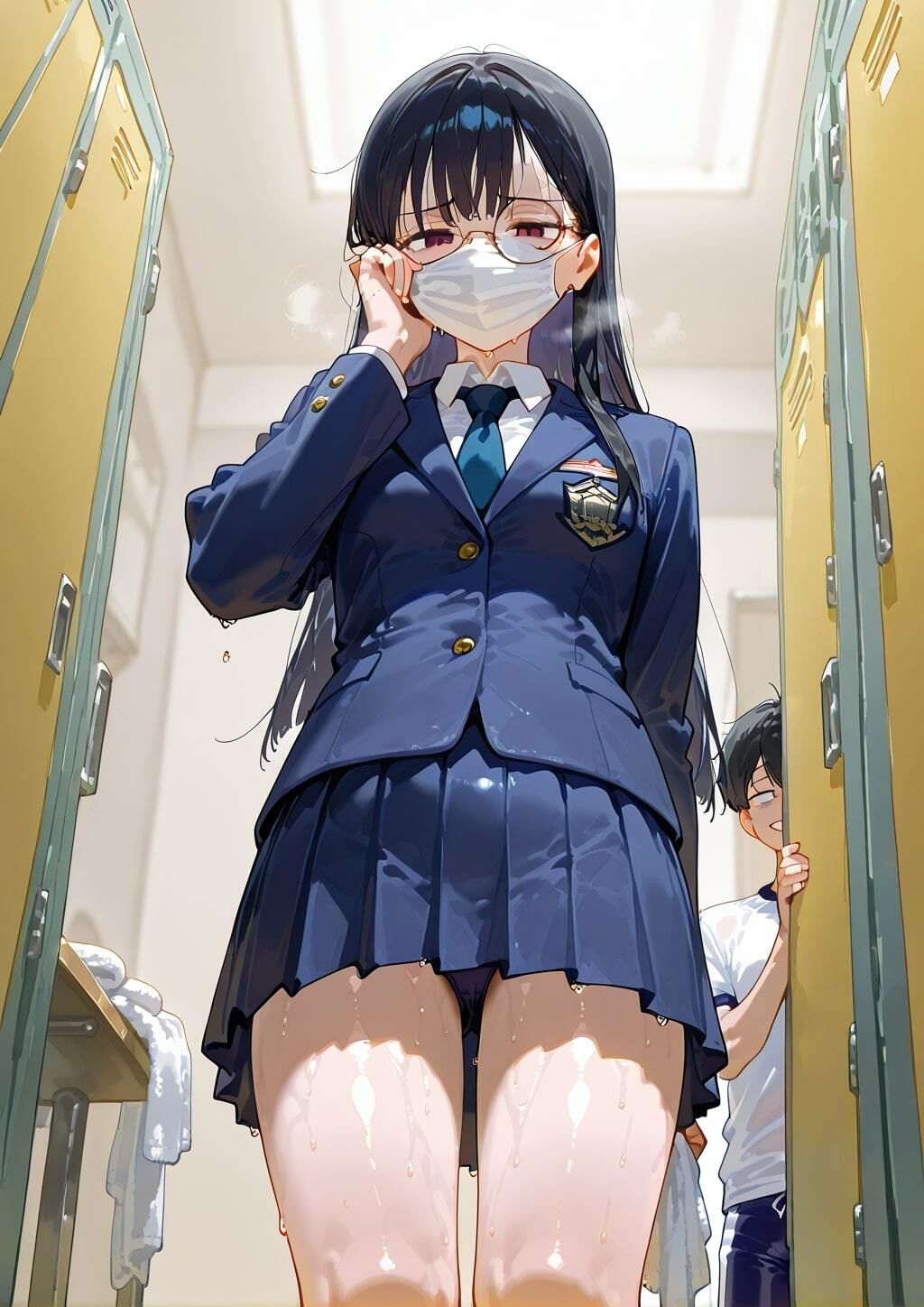 地味な水泳部マネージャーが脱いだらエロいの画像1