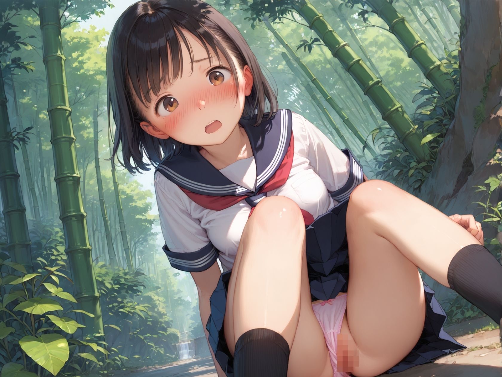 緊縛調教される女子校生【田舎娘に絶望を与える鬼畜祖父】の画像1