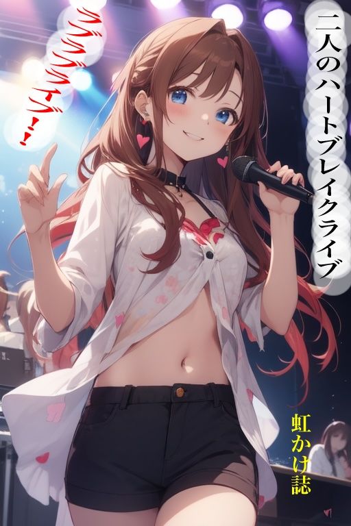 虹かけ誌  二人のハートブレイクライブ  ラブラブライブ！！のサンプル画像 6
