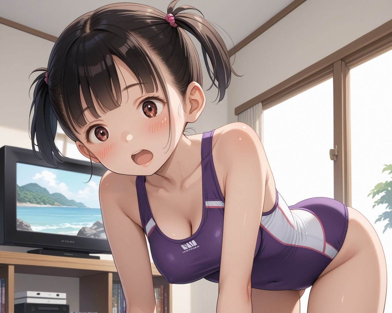 巨乳ロリ卑猥温泉 水着孕ませプレイのサンプル画像 6