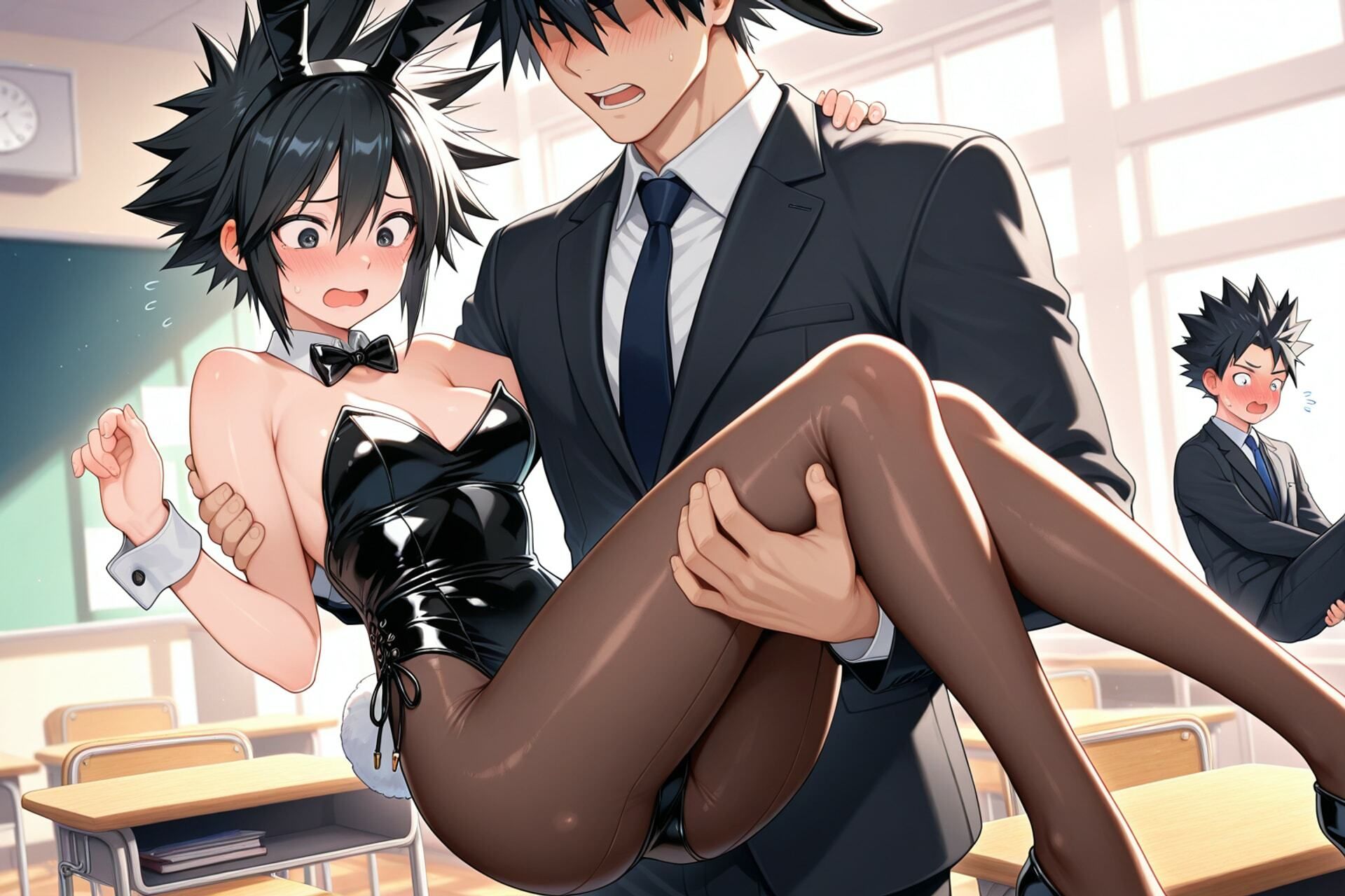 謎の能力でバニーガールにされちゃった人たちの画集のサンプル画像 6