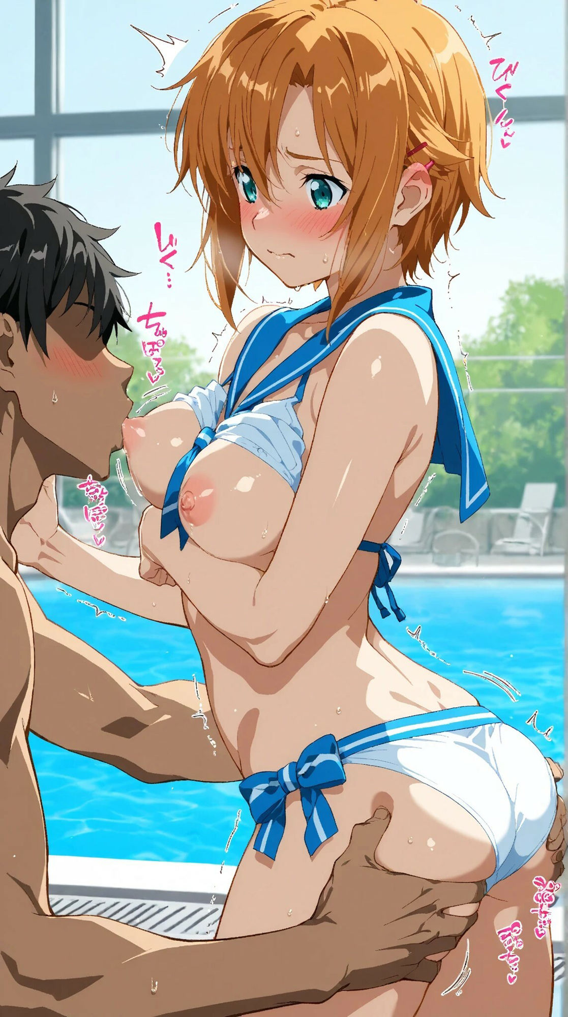 水着美少女との甘いひと時のサンプル画像 6