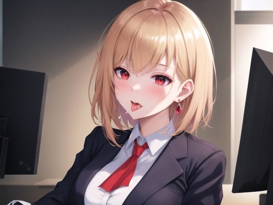 憧れの金髪巨乳上司とのあぶない秘め事のサンプル画像 6