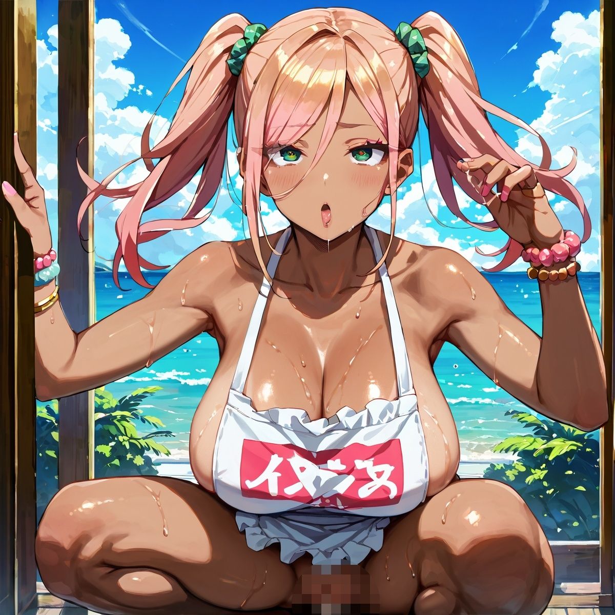 黒ギャル裸エプロンH!【厳選画像377枚】Vol.3の画像5
