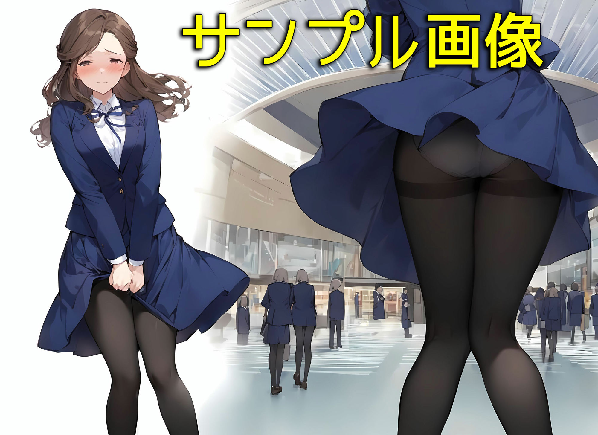 僕はクラスメイト全員の下着が見たい24  風でスカートがめくれてしまったパンストパンティ編のサンプル画像 6