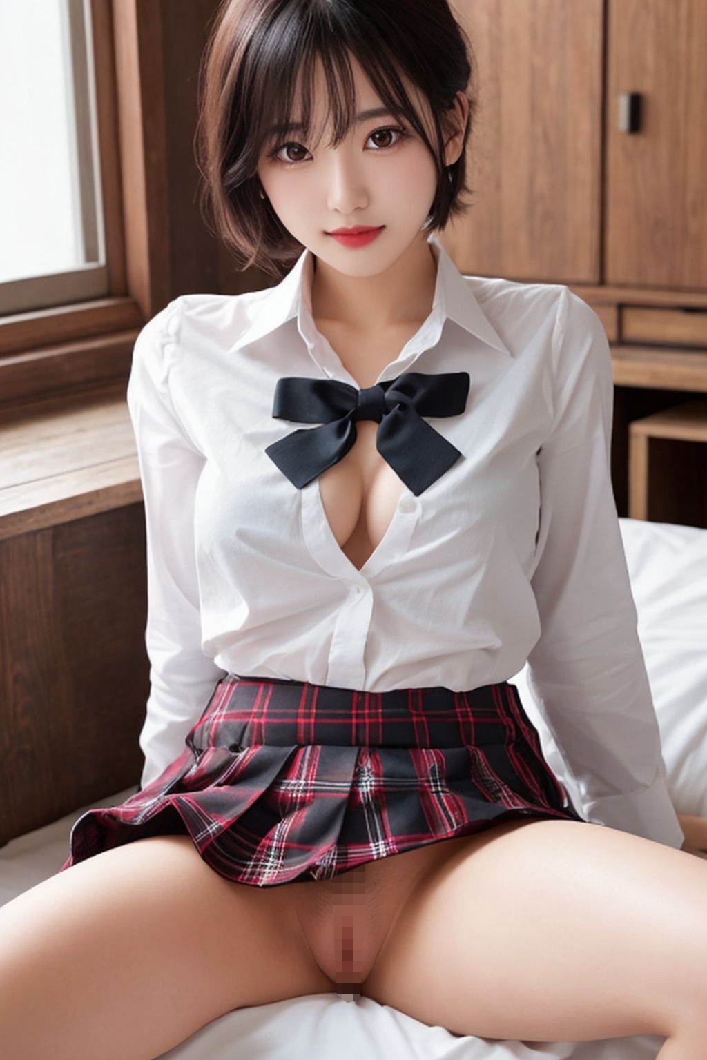 開脚女子校生4  制服色々編の画像6