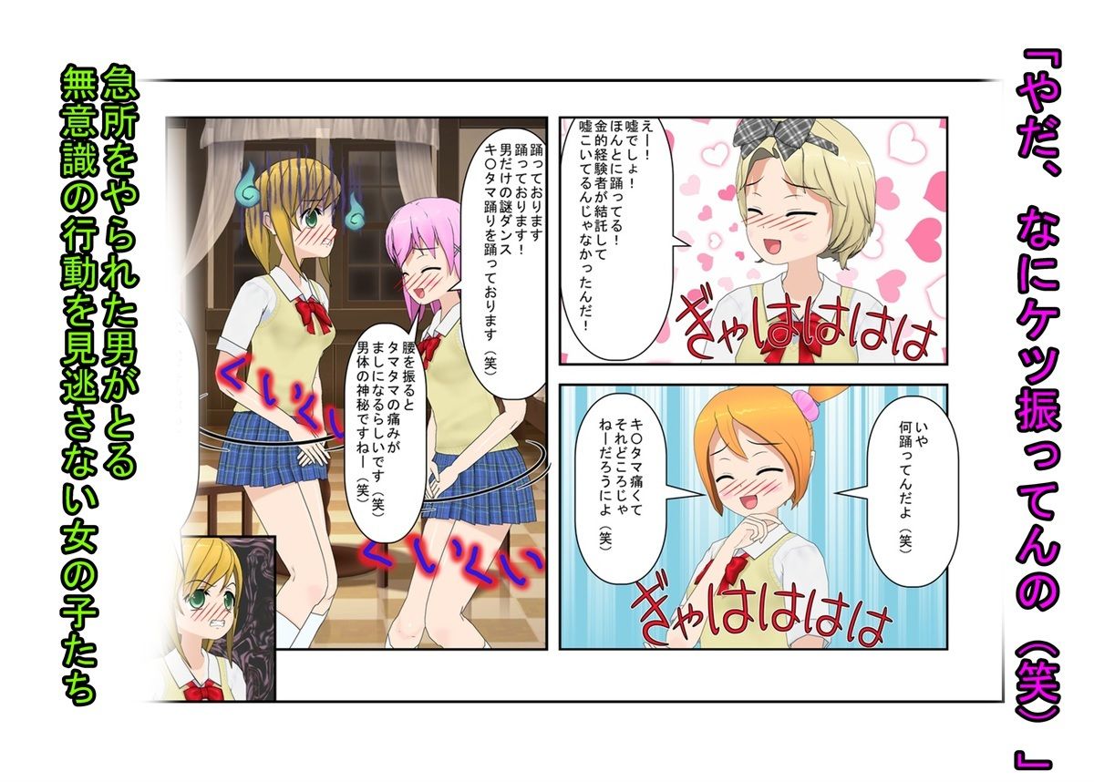【金的・金的嘲笑】『金責め女学院』一日一回玉責め授業！？  憧れの女の園は、男に勝つために裏で一日一回金責め授業をやっているドS女子養成学校だった！？のサンプル画像 6