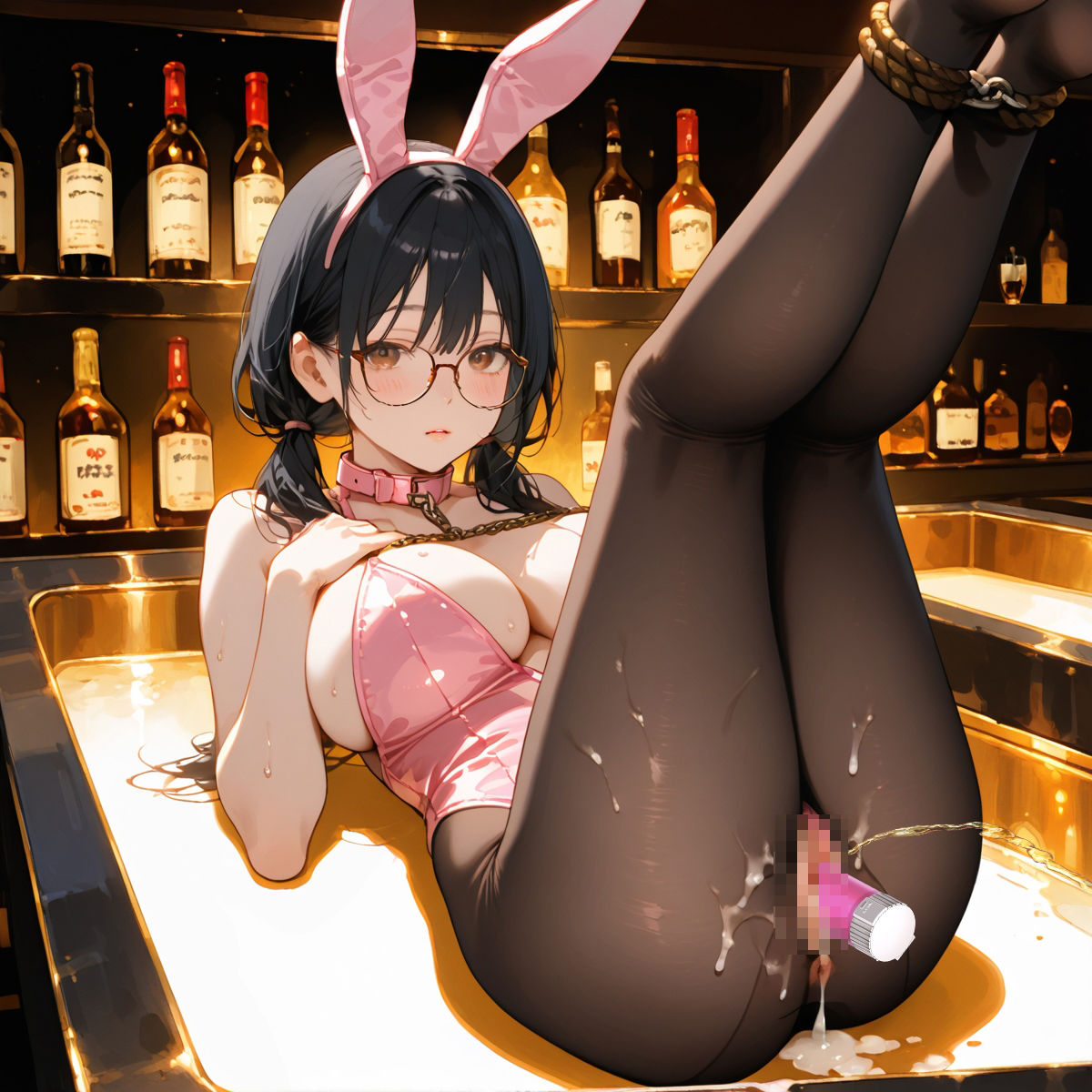 【美麗335枚】BunnySMbar ドMなバニーガールとハプニングが起きるお店 Part2のサンプル画像 6