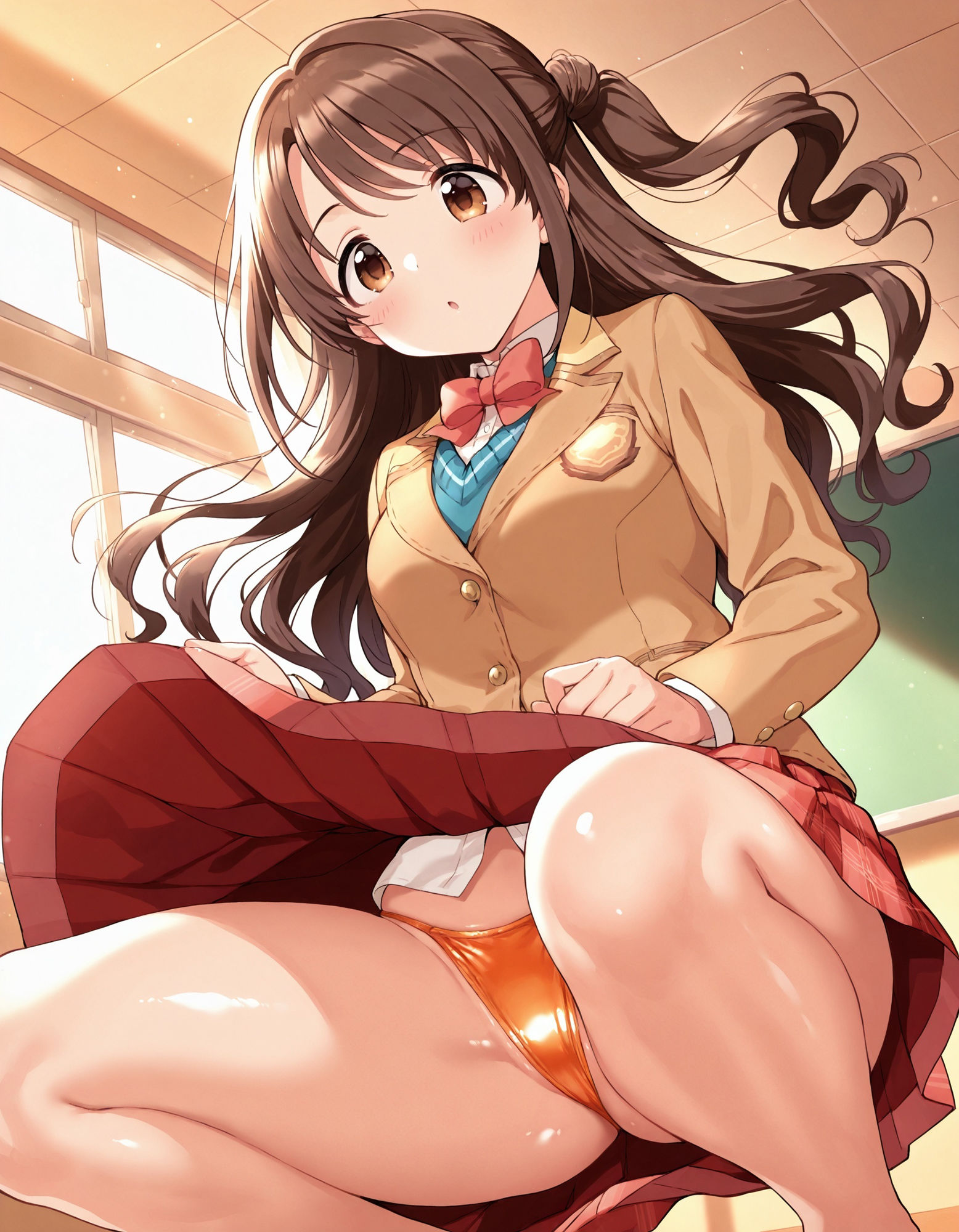 島〇卯月のパンチラ〜制服編〜のサンプル画像 6