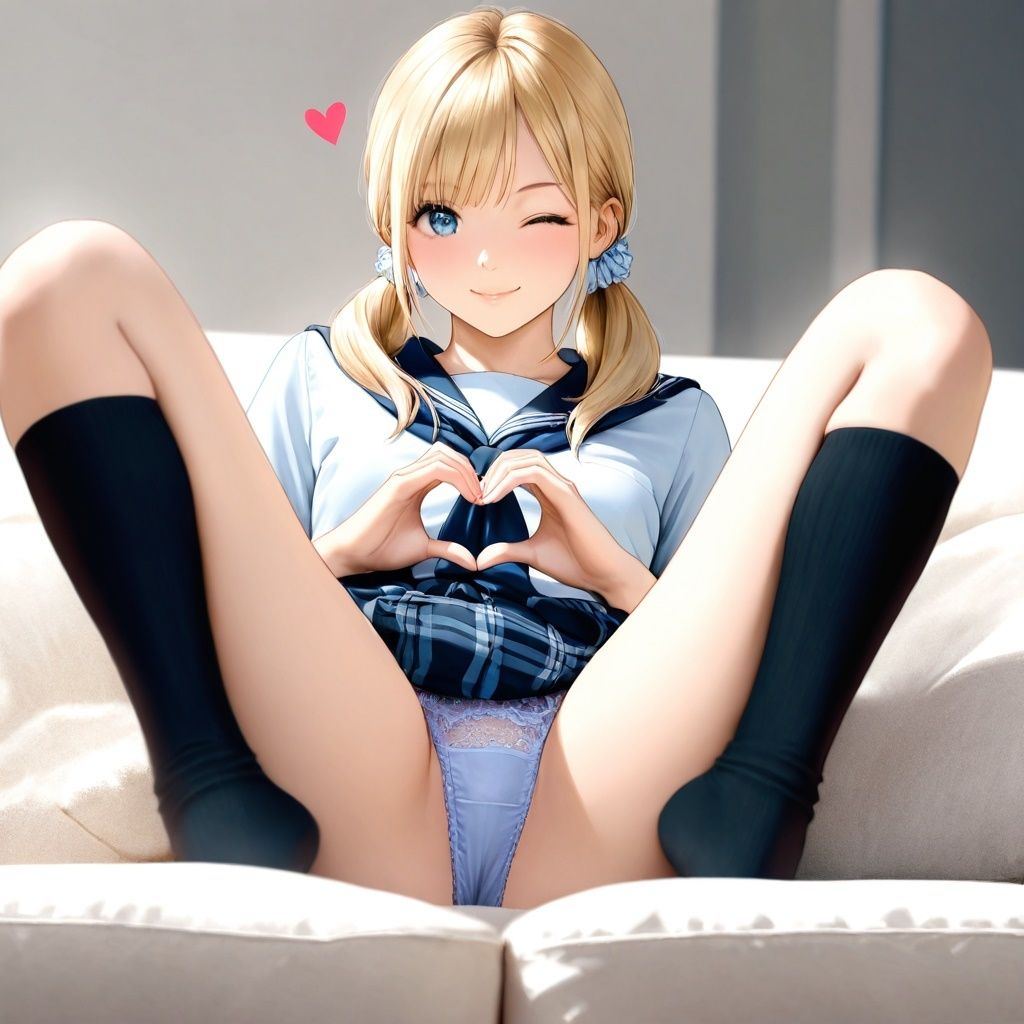 黒ハイソックスJKのM字パンチラ 〜リアル風ver〜のサンプル画像 6