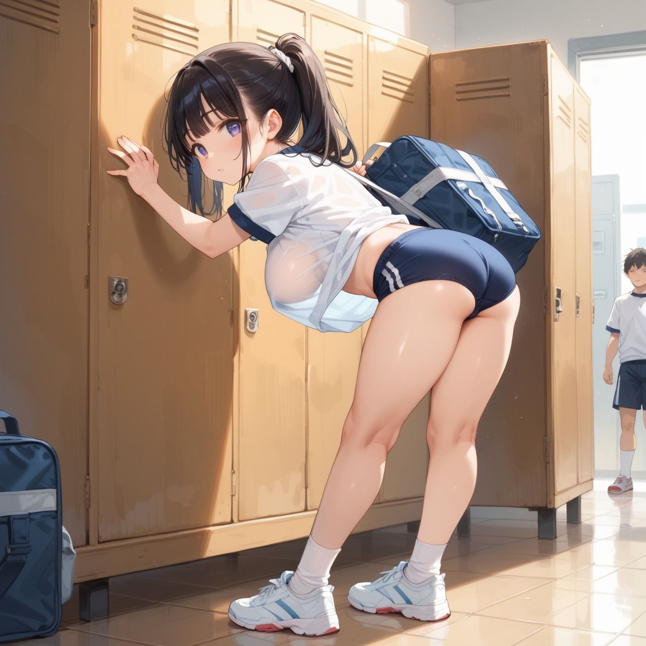 体育祭で【ブルマ】に着替えたら【強●ふぇら】から【挿入］されたのサンプル画像 6