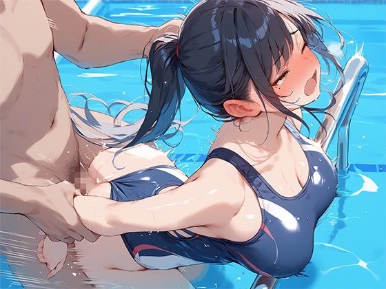 ねぇ、一発抜いていかない?巨乳スク水女子校生の誘惑! 画像6