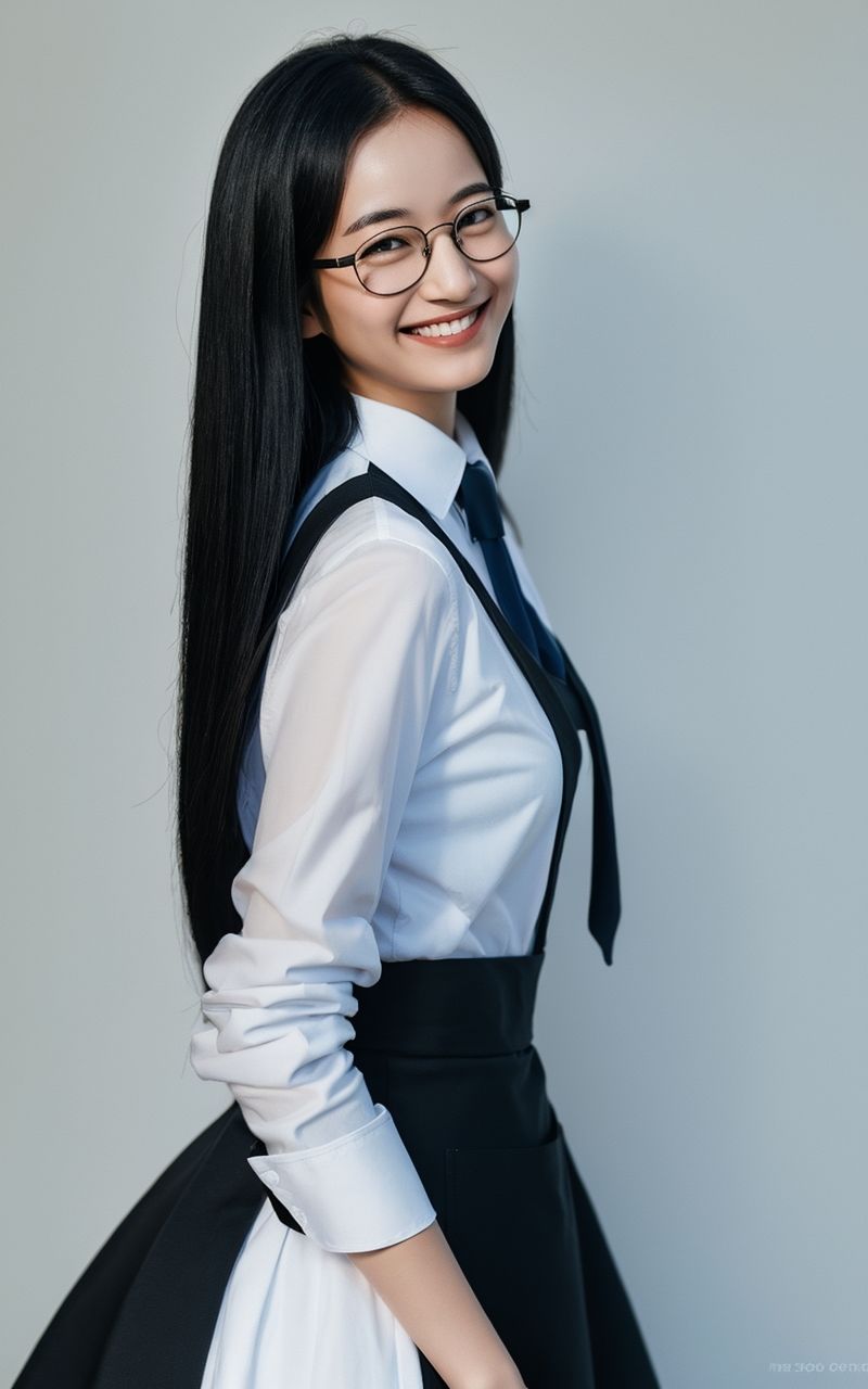 AI美女写真集┃眼鏡美人の画像2
