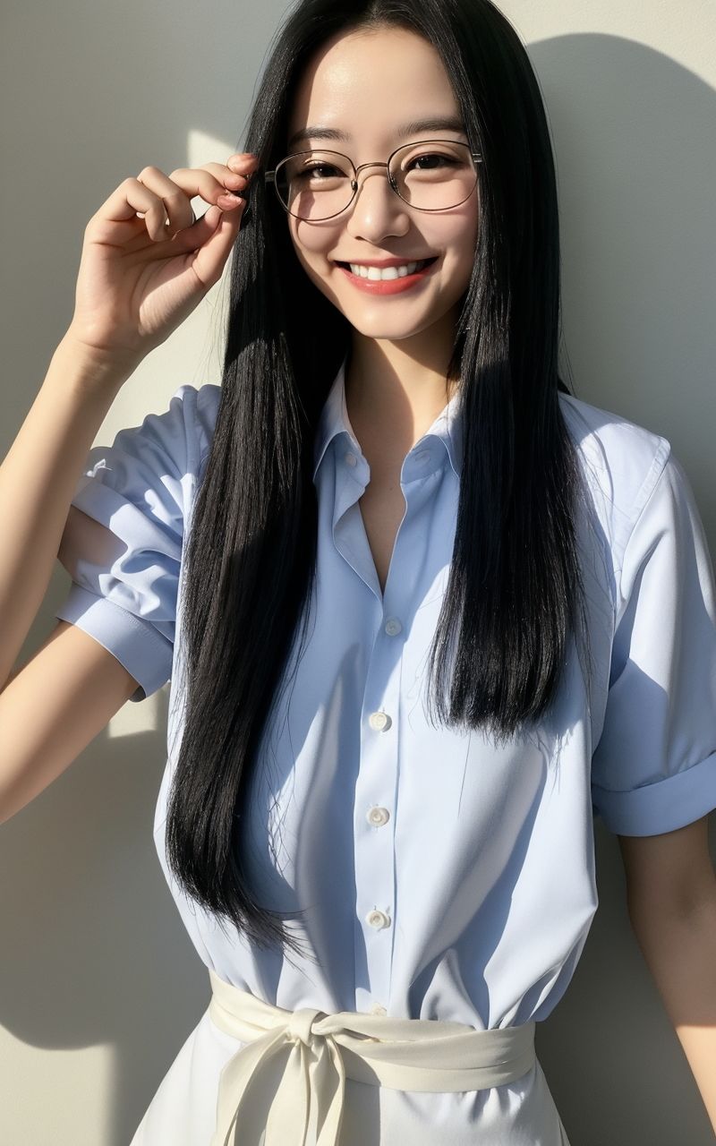 AI美女写真集┃眼鏡美人の画像8